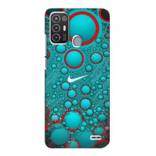 Силиконовый Чехол на ZTE Blade A72 с картинкой Nike (Найк зеленый)