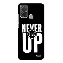 Силиконовый Чехол на ZTE Blade A72 с картинкой Nike – Never Give UP