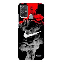 Силиконовый Чехол на ZTE Blade A72 с картинкой Nike – Nike дым