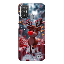 Яскравий чохол для ZTE Blade A72 з Зимові Оленята – Олень серед подарунків
