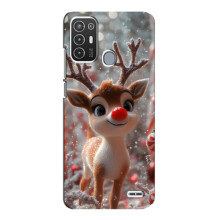 Яскравий чохол для ZTE Blade A72 з Зимові Оленята