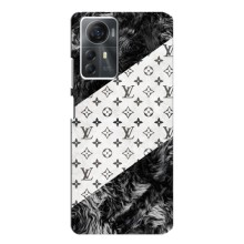 Чохол Стиль Louis Vuitton на ZTE Blade A72s (LV на білому)