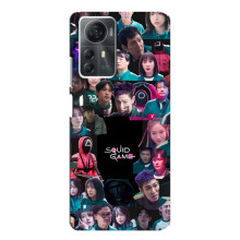 Чехол Гра в кальмара для ZTE Blade A72s – Коллаж игры кальмара