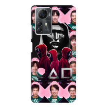 Чехол Гра в кальмара для ZTE Blade A72s – Персонажи игры кальмара