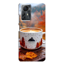 Чехол с уникальным дизайном «Осень с кофе» для ZTE Blade A72s – Кофе на природе