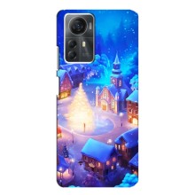 Рождественские Чехлы для ZTE Blade A72s (VPrint) (Рождественский город)