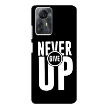 Силиконовый Чехол на ZTE Blade A72s с картинкой Nike (Never Give UP)