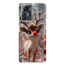 Яскравий чохол для ZTE Blade A72s з Зимові Оленята