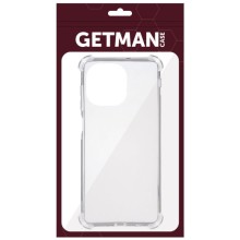 TPU чехол GETMAN Ease logo усиленные углы для ZTE Blade A73 4G – Прозрачный