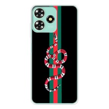 Чехлы Бренд GUCCI для ZTE Blade A73 – Змей Гуччи