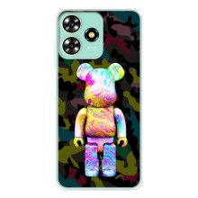 Чехлы для ZTE Blade A73 - Bearbrick Louis Vuitton (PREMIUMPrint) (Яркий Bearbrick)