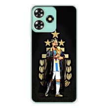 Чехлы для ZTE Blade A73 (Leo чемпион) (AlphaPrint) (Месси Король)