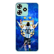 Чехлы для ZTE Blade A73 (Leo чемпион) (AlphaPrint) (Месси сборная)