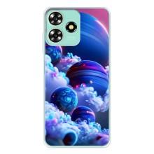 Чохли КОСМОС  на ZTE Blade A73 – Сині планети
