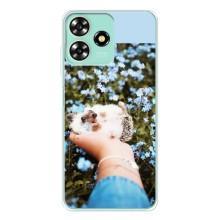 Чохли з зображенням різних тварин на ZTE Blade A73 (Їжачок в руці)