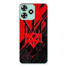 Чохли УПА (Червоно-Чорний) на ZTE Blade A73 – Герб в кольорах УПА