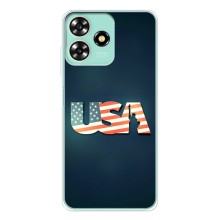 Чехол Флаг USA для ZTE Blade A73