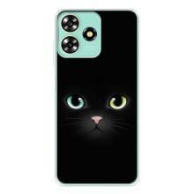 Чохол на тематику: Коти для ZTE Blade A73 – Чорний Котик