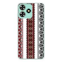 Силиконовый Чехол на ZTE Blade A73 с картинкой Вышиванки (Вышиваночки)