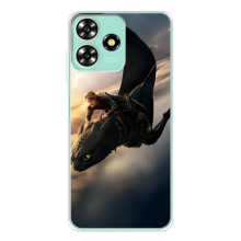 Чехол дракон Беззубик для ZTE Blade A73 – Полет Беззубика