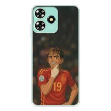 Чехол с футболистом Ламин Ямаль ZTE Blade A73 (Ямаль аниме)