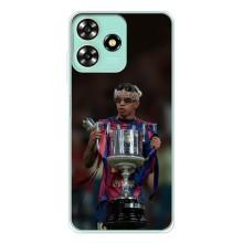 Чехол с футболистом Ламин Ямаль ZTE Blade A73 (Ямал с кубком)