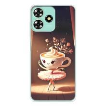 Чехол с мемом Тралалело тралала на ZTE Blade A73 – Балерина капучина