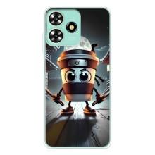 Чехол с мемом Тралалело тралала на ZTE Blade A73 – Капучино асасино