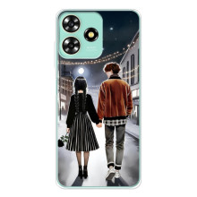 Чохол з дизайном Венздей 2 на ZTE Blade A73 – Венздей і Тайлер