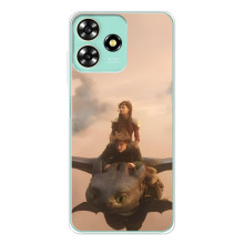 Чехол как приручить дракона на ZTE Blade A73 (Фильм дракон)