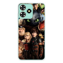 Чехол как приручить дракона на ZTE Blade A73 (Персонажи дракона)