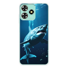 Чехол с картинкой «Хищники» для ZTE Blade A73 – Акула