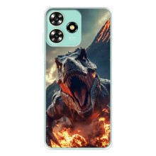 Чехол с картинкой «Хищники» для ZTE Blade A73 – Динозавр