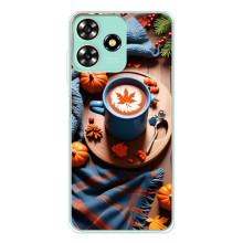 Чохол з унікальним дизайном 'Осінь з кавою' для ZTE Blade A73 – Кава і гарбузики