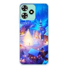 Рождественские Чехлы для ZTE Blade A73 (VPrint) (Рождественский город)