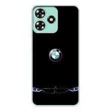Силіконовий бампер з картинкою машини на ZTE Blade A73 (Чорний BMW)