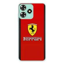 Силіконовий бампер з картинкою машини на ZTE Blade A73 (Ferrari Logo)