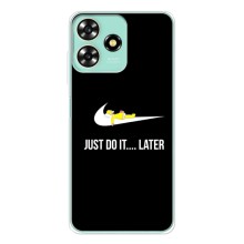 Силиконовый Чехол на ZTE Blade A73 с картинкой Nike (Later)