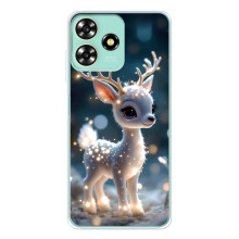 Яскравий чохол для ZTE Blade A73 з Зимові Оленята – Блискуче оленятко