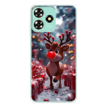 Яскравий чохол для ZTE Blade A73 з Зимові Оленята – Олень серед подарунків
