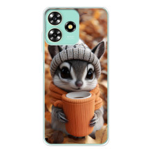 Друкований чохол 'Звірята з кавою' для ZTE Blade A73