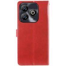 Кожаный чехол-книжка GETMAN Gallant (PU) для ZTE Blade A75 4G – Красный
