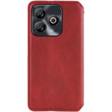 Шкіряний чохол-книжка GETMAN Cubic (PU) для ZTE Blade A75 4G – Червоний