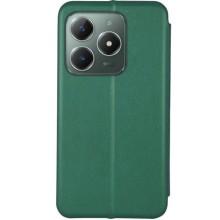 Кожаный чехол-книжка Classy для ZTE Blade A75 4G – Зеленый