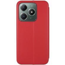 Кожаный чехол-книжка Classy для ZTE Blade A75 4G – Красный