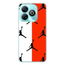 Чехлы для ZTE Blade A75 - с картинкой JORDAN (AlphaPrint) (Лого Джордан)