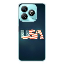 Чехол Флаг USA для ZTE Blade A75 – USA