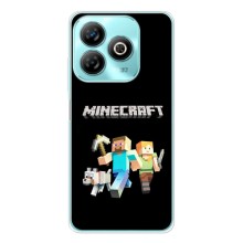 Чохол Майнкрафт на ZTE Blade A75 (AlphaPrint) Minecraft (герої Minecraft)