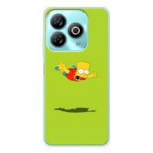 Чехол с Симпсонами для ZTE Blade A75 (VPrint) (Барт Симпсон)