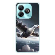 Чехол с мемом Тралалело тралала на ZTE Blade A75 (Бомбардини гусини)
